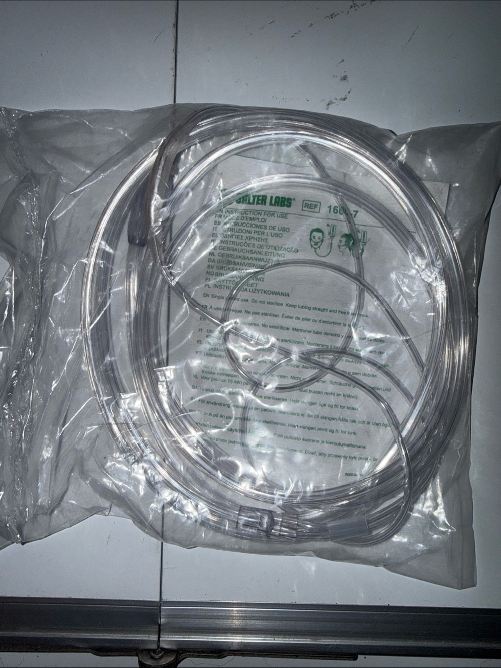 Salter Labs Oxygen Tubing REF 1600 7 New Sealed
